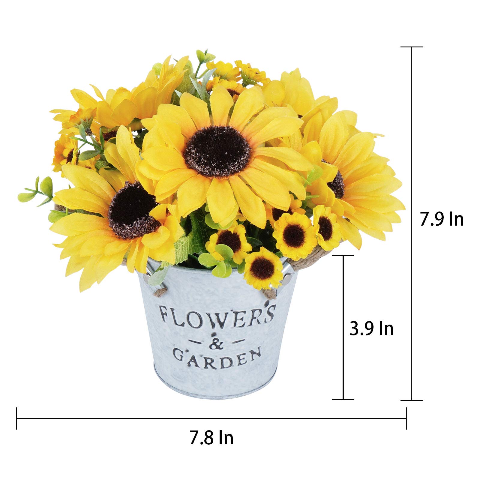 Amazon.co.jp: Martine Mall 造花ひまわり ポット 造花 ひまわり